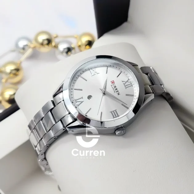 ساعة نسائية Curren 9007 فضية