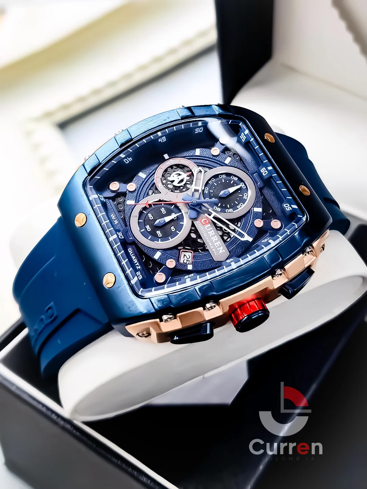 Curren Vortex™ G براصلي سيليكون كرونوغراف - الصورة 9