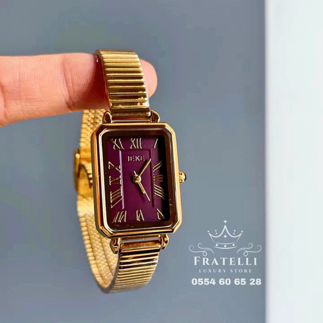 ساعة نسائية IEKE Burgundy 005