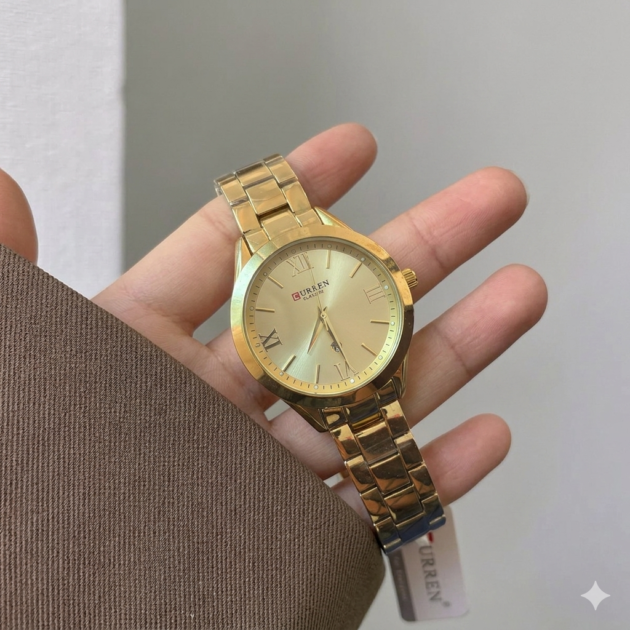 Curren 9007 ذهبية بالكامل