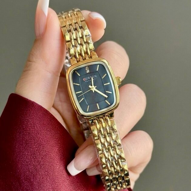 Curren 9093 براصلي ذهبي خلفية سوداء