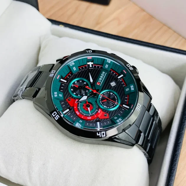 ساعة Curren 8402 رجالية رياضية Black