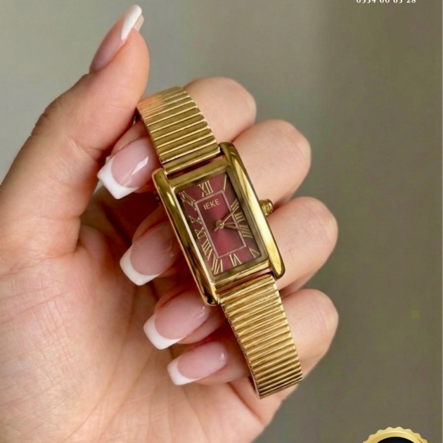 IEKE 88380 براصلي ذهبي بخلفية برغندي