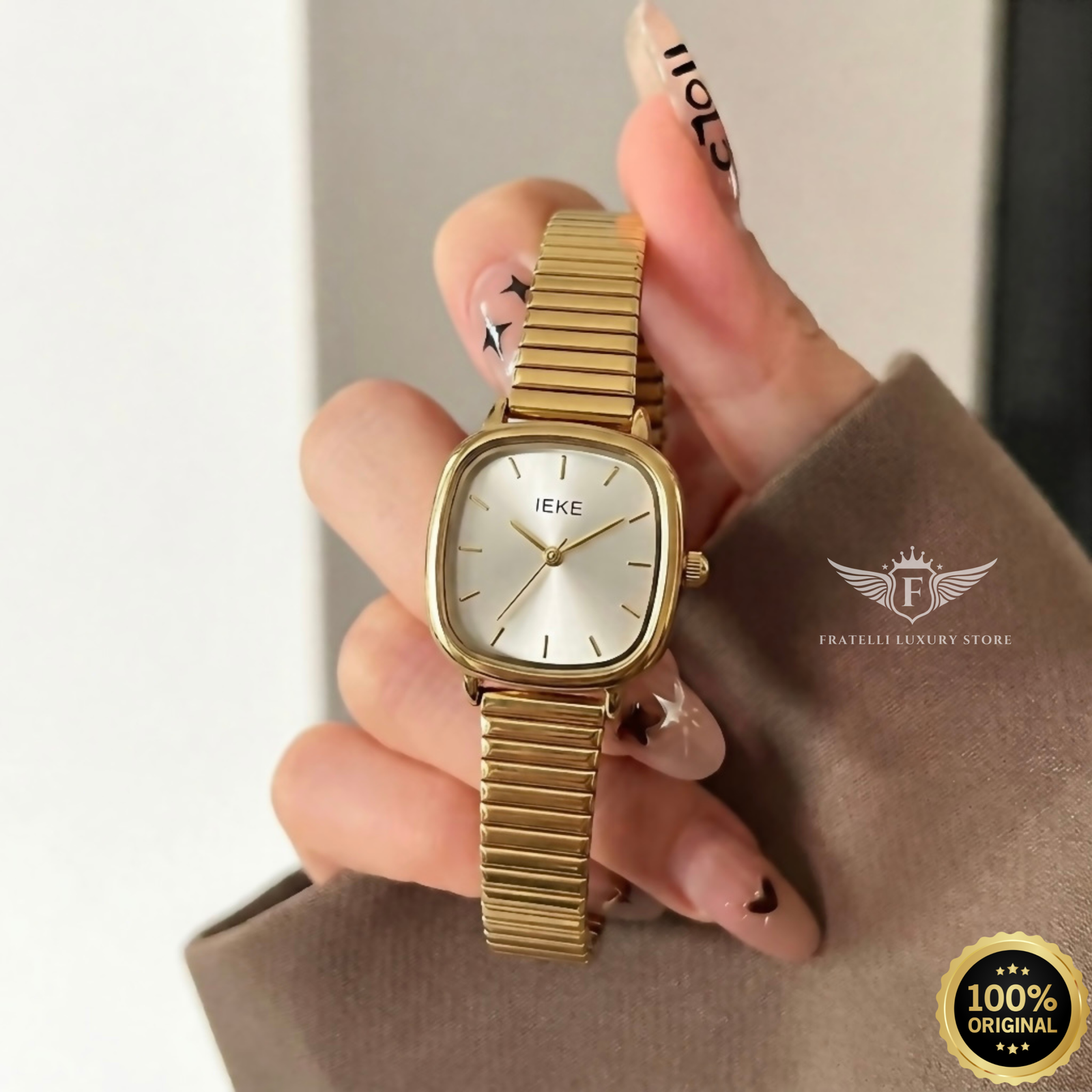 IEKE 003 براصلي ذهبي بخلفية بيضاء